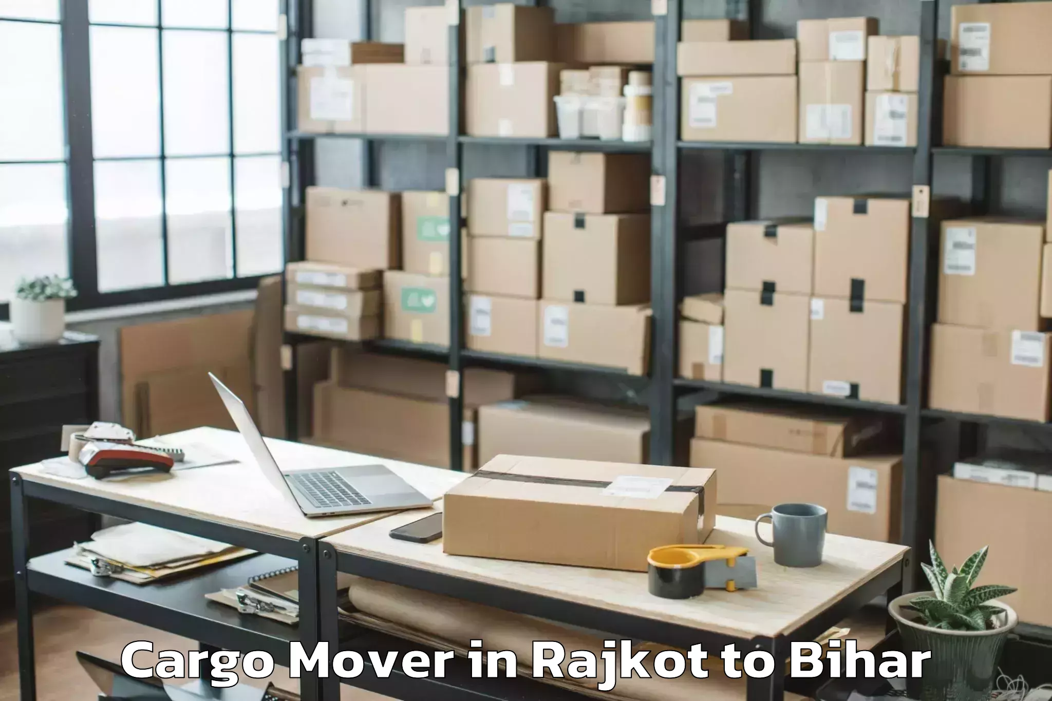 Get Rajkot to Manjhi Paschimi Cargo Mover